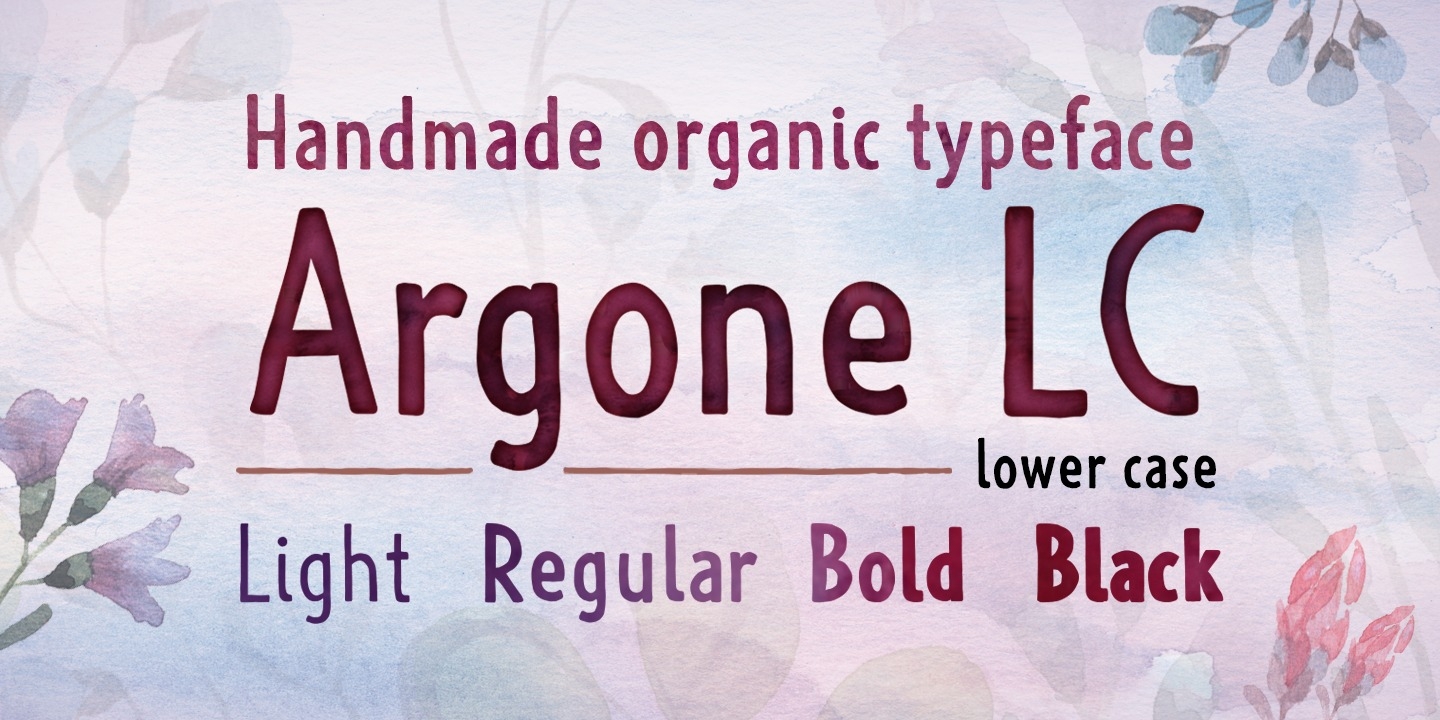 Example font Argone LC #1